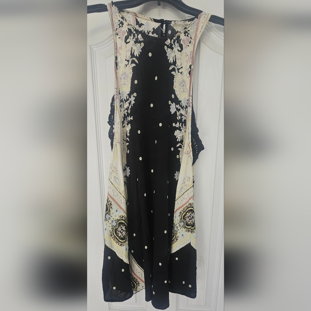 Free People Darjeeling Printed Slip Dress, a bohemian-style mini dress XS - Picture 3 of 13